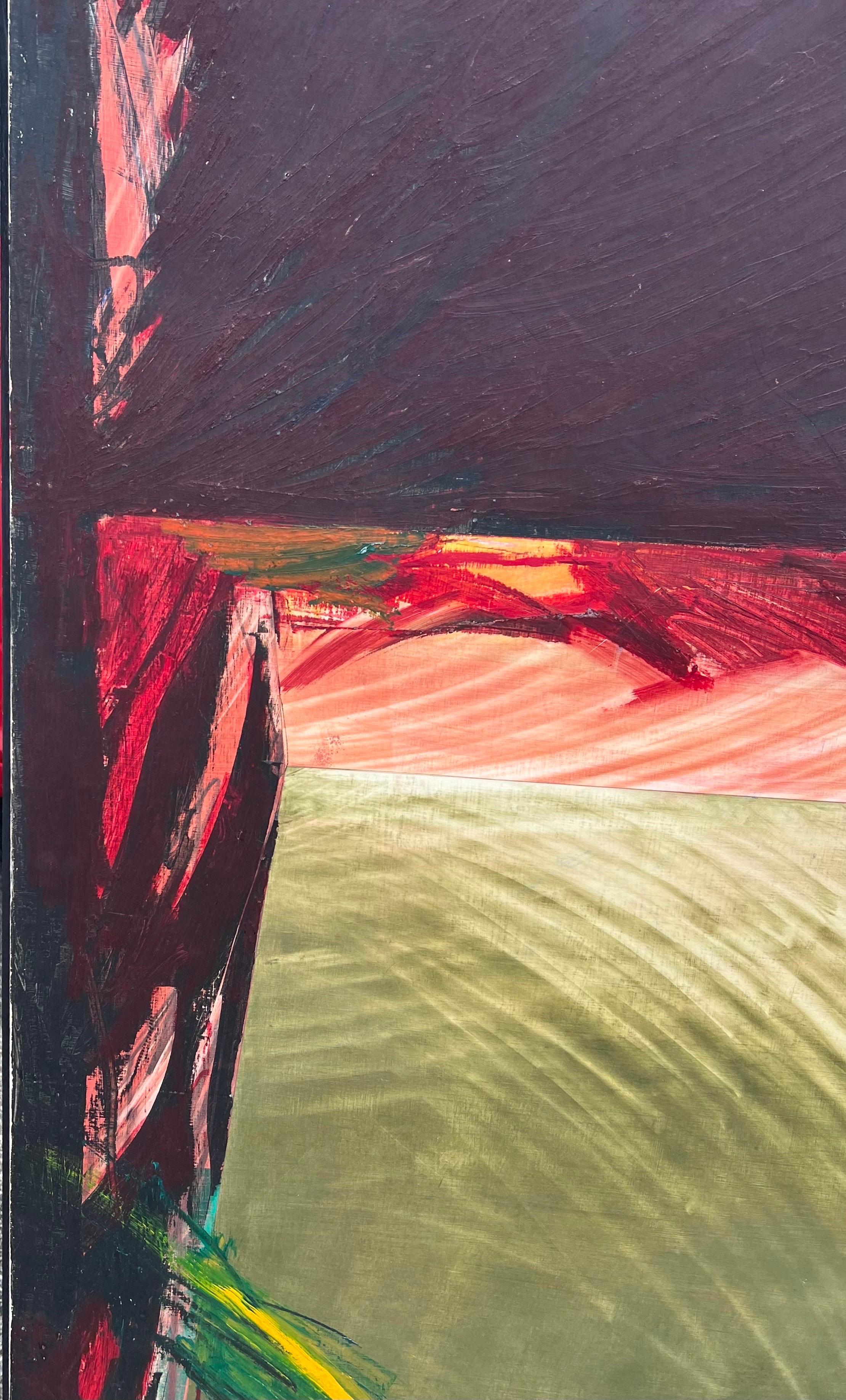 Grande peinture à l'huile abstraite moderniste californienne Laddie John Dill  en vente 8