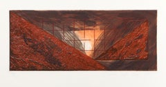 Abstrakte abstrakte Radierung von Laddie John Dill