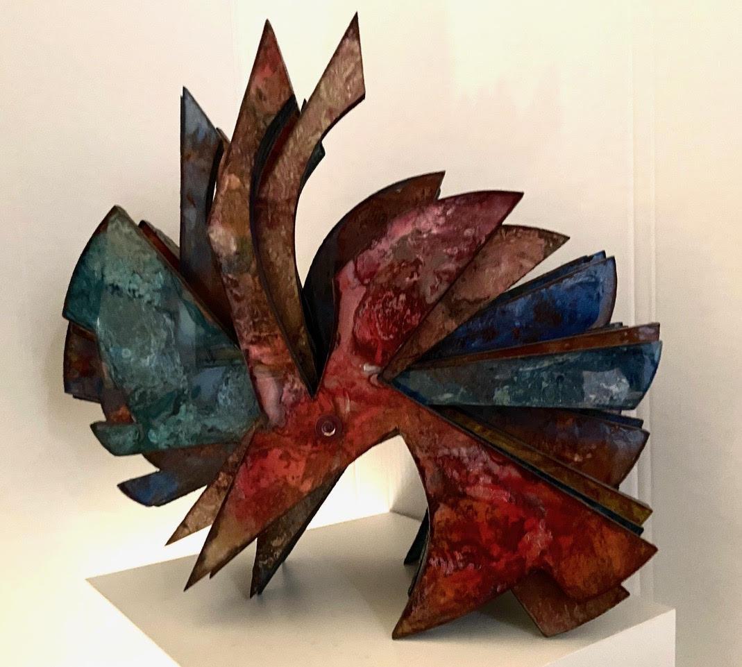 Laddie John Dill Abstract Sculpture - Untitled  beautiful colorful abstract contemporary sculpture