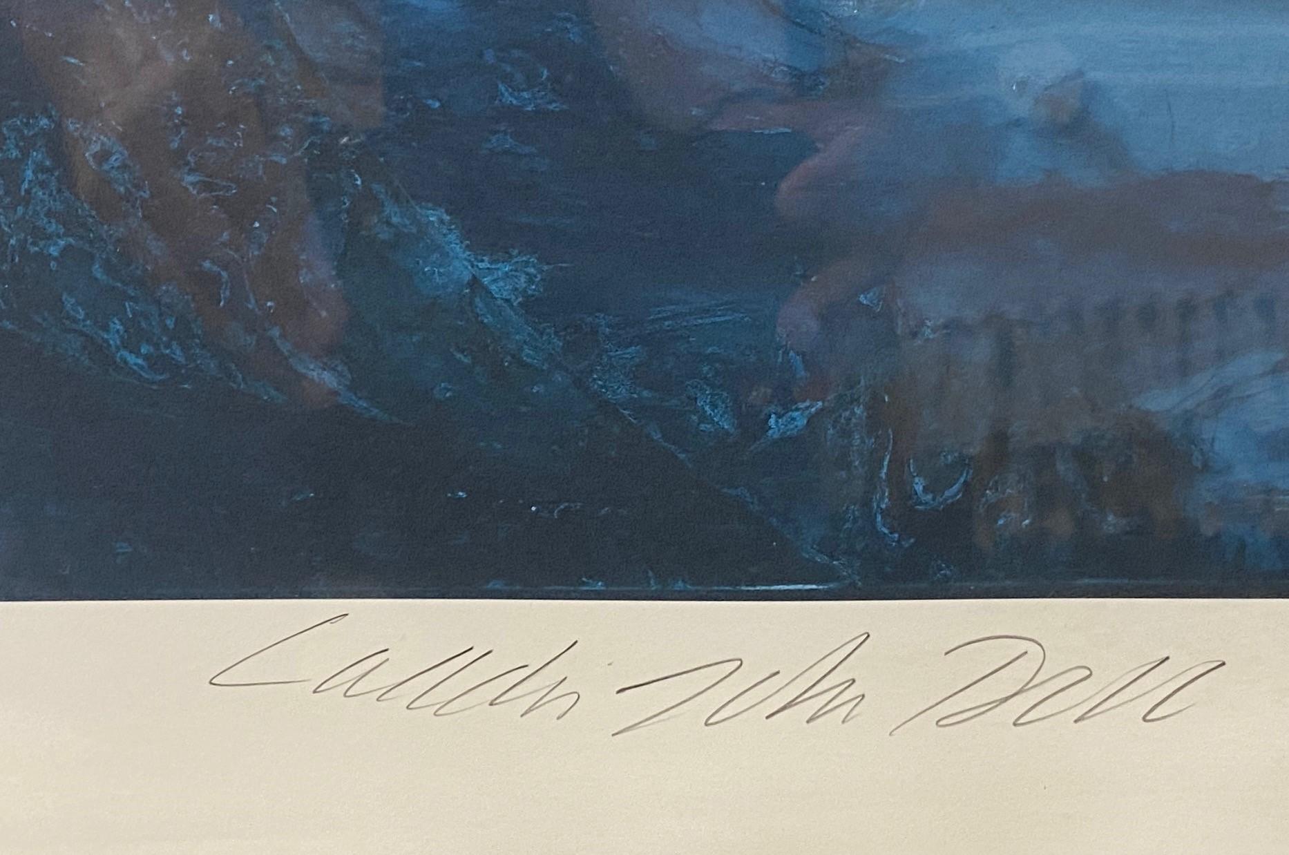 Contemporary Laddie John Dill Signed California Artist Limited Edition Large Lithograph Print For Sale