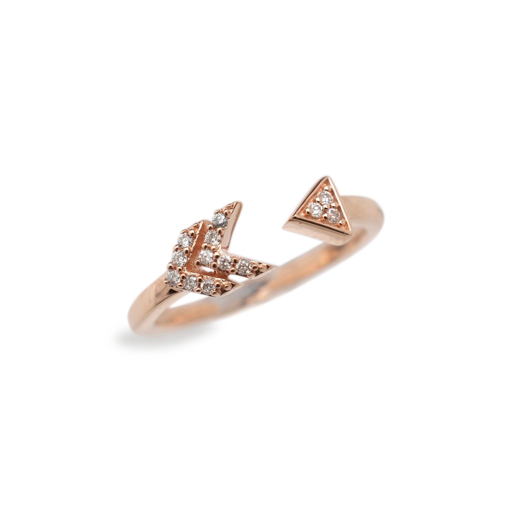 Gender: Ladies

Metal Type: 10K Rose Gold

Size: 4

Shank Maximum Width: 4.75 mm tapering to 1.45 mm

Weight: 1.57 grams

Ladies 10K rose gold diamond cocktail ring with a half round shank. 

Pre-owned in excellent condition. Might shows minor signs