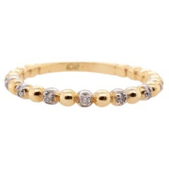 Ladies 10K Yellow & White Gold Jewelry Ring