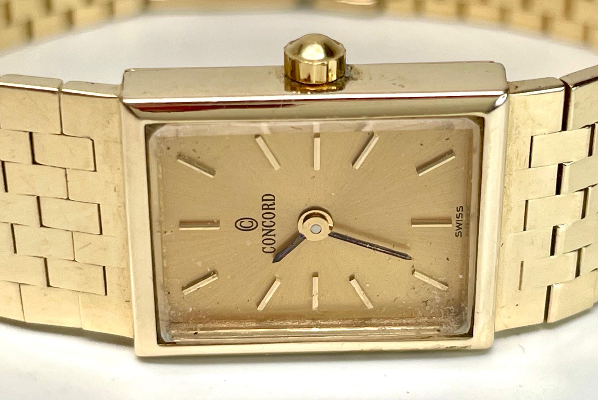 concord 14k gold ladies watch