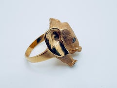 Ladies 14K Elephant Head Ring