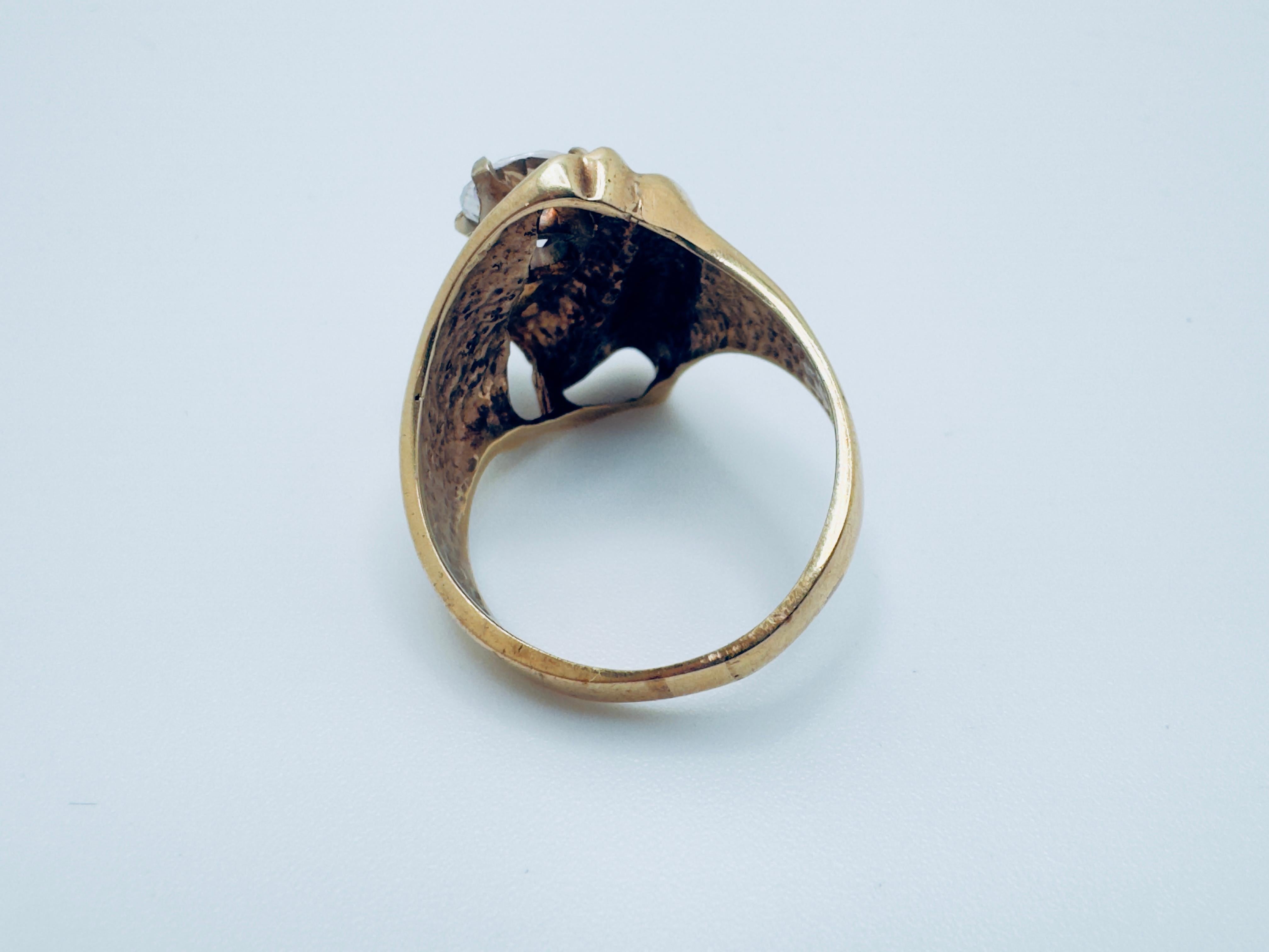 Anello da donna in Renzite a forma libera 14K In condizioni buone in vendita a Palm Desert, CA