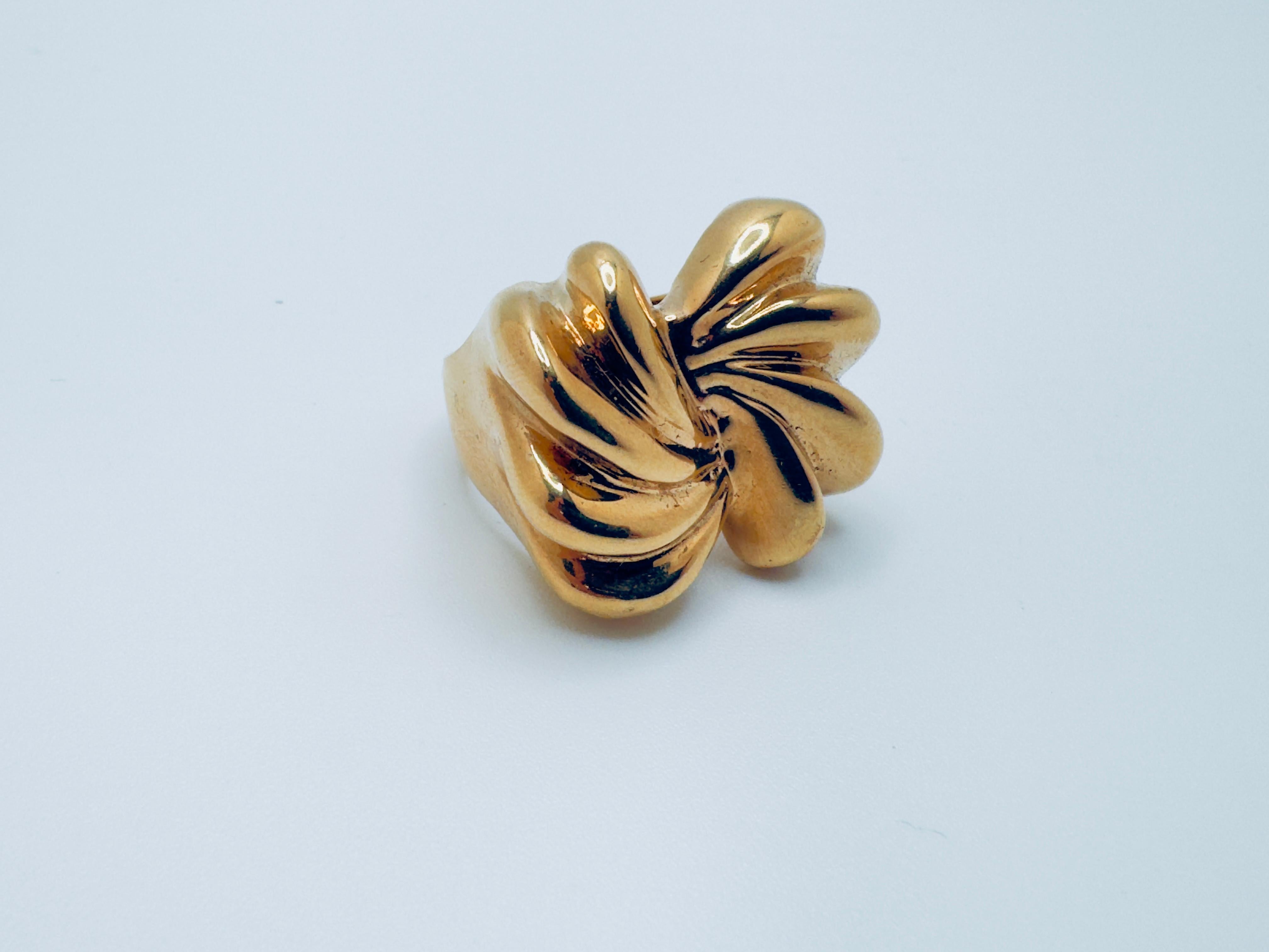 Women's Ladies 14K Free-Form Ring For Sale
