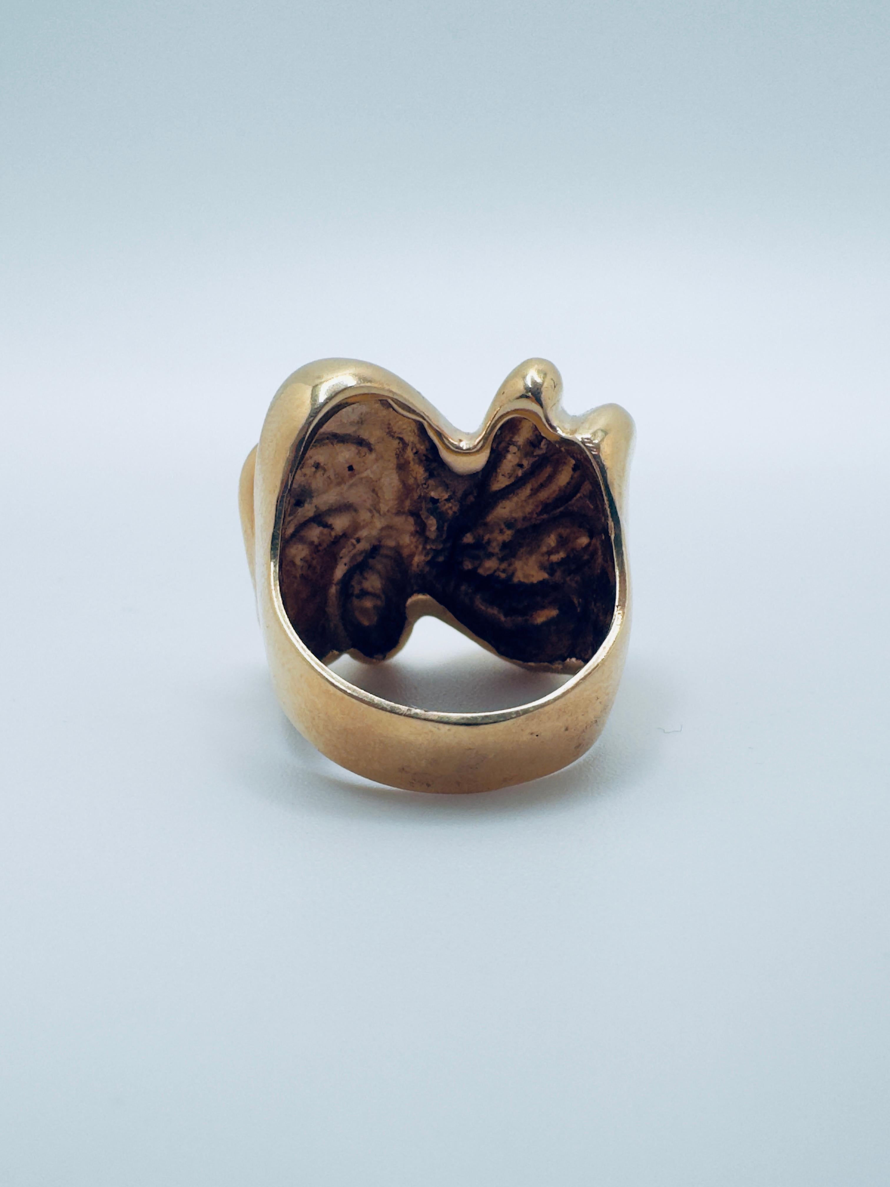 Ladies 14K Free-Form Ring For Sale 2