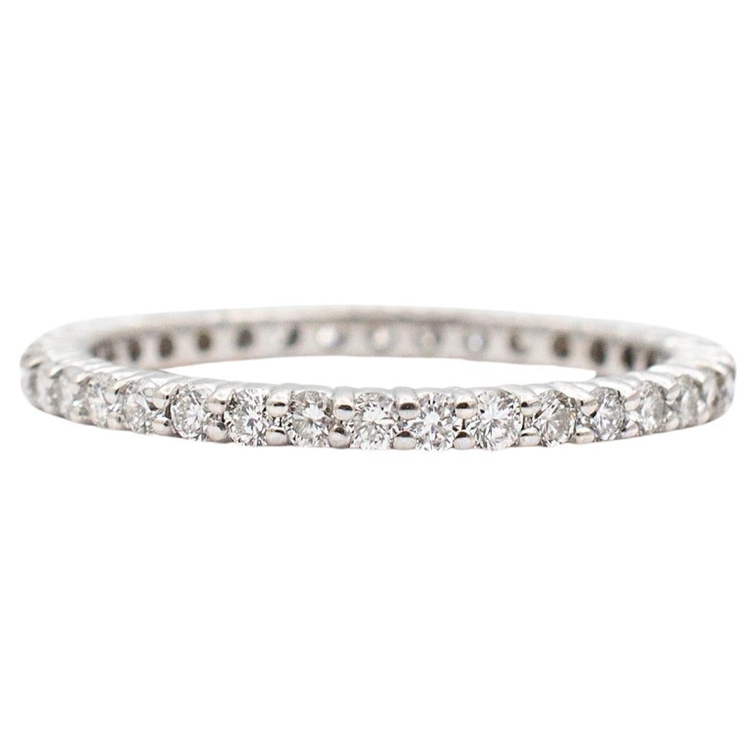 Ladies 14K Full Eternity Diamond Wedding Band