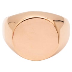 Bague cocktail Signet en or rose 14K pour dames