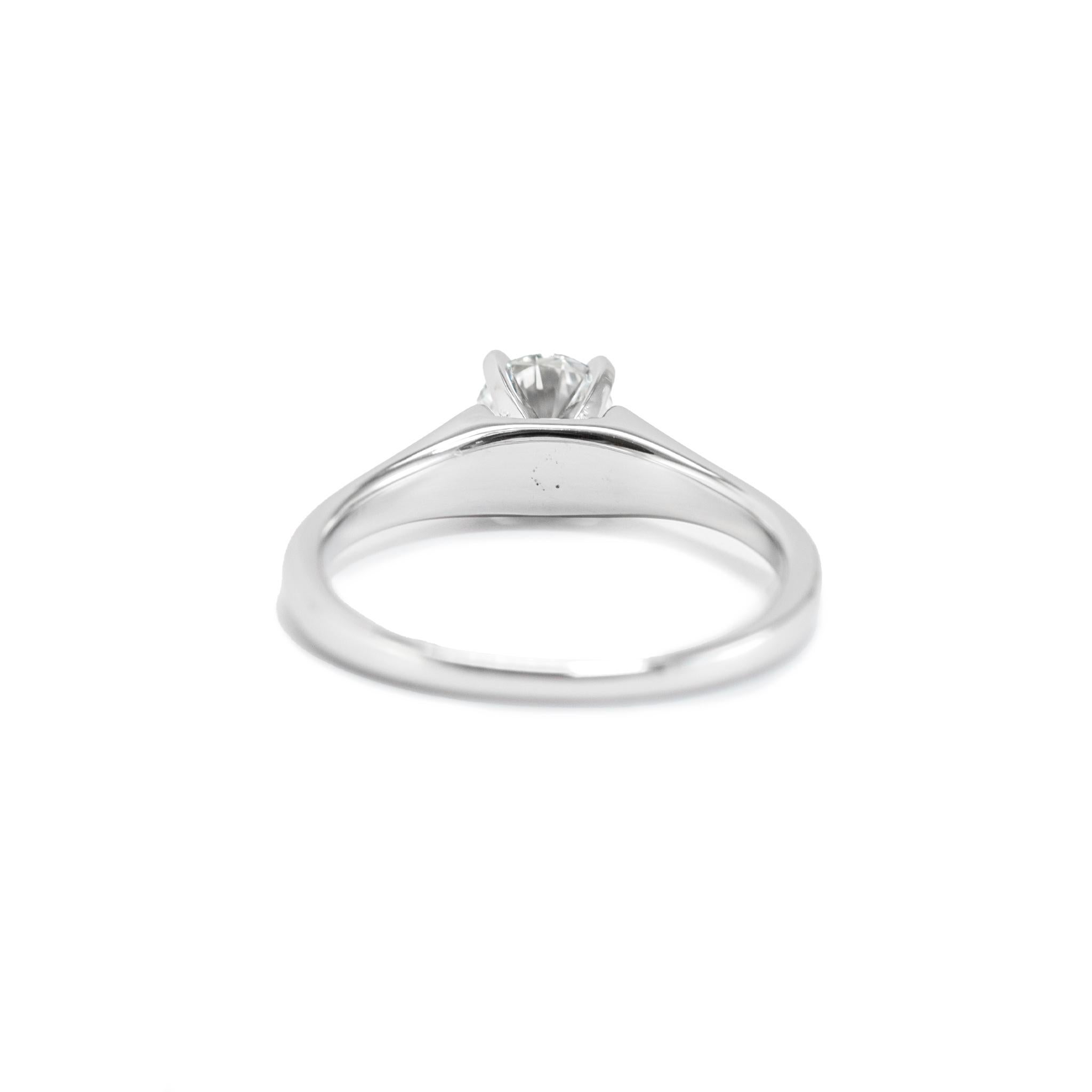 Anillo de compromiso solitario con diamante cultivado en laboratorio de 0,82 ct en oro blanco de 14 quilates para señora en venta 1