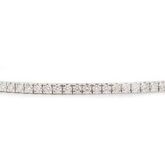 Ladies 14K White Gold 1.50ctw Diamond Flexible Tennis Bangle Bracelet