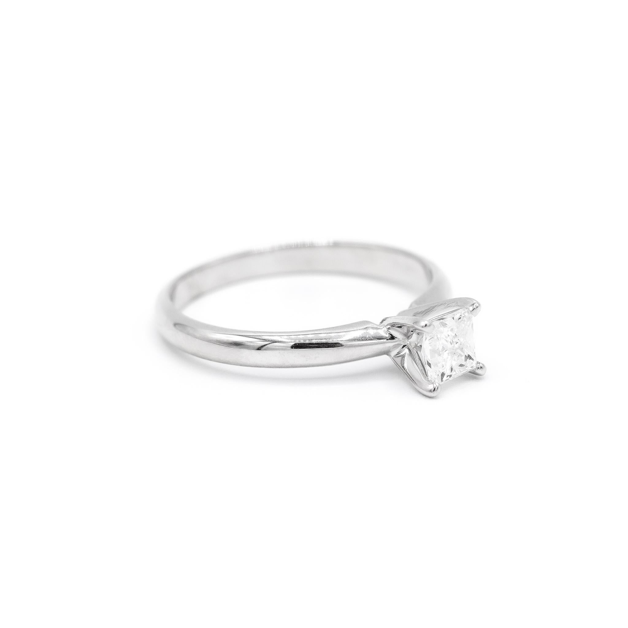 Ladies 14K White Gold Diamond Engagement Ring 1