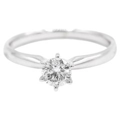 Ladies 14K White Gold Diamond Engagement Ring