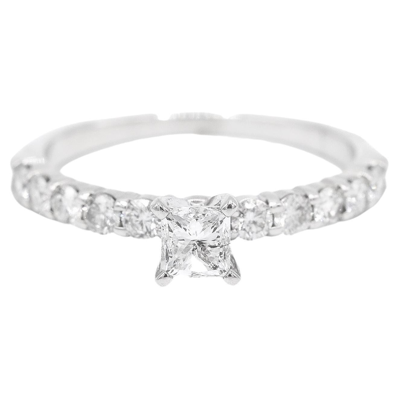 Ladies 14K White Gold Diamond Engagement Ring For Sale At 1stDibs ladies-14k-white-gold-diamond-engagement-ring-for-sale-at-1stdibs