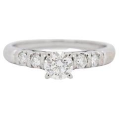 Ladies 14K White Gold Diamond Engagement Ring