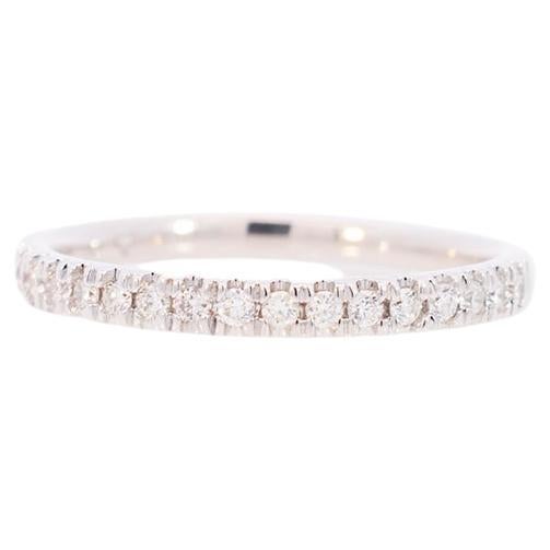 14K White Gold Diamond Wedding Band, .32tdw, 6.7g For Sale at 1stDibs