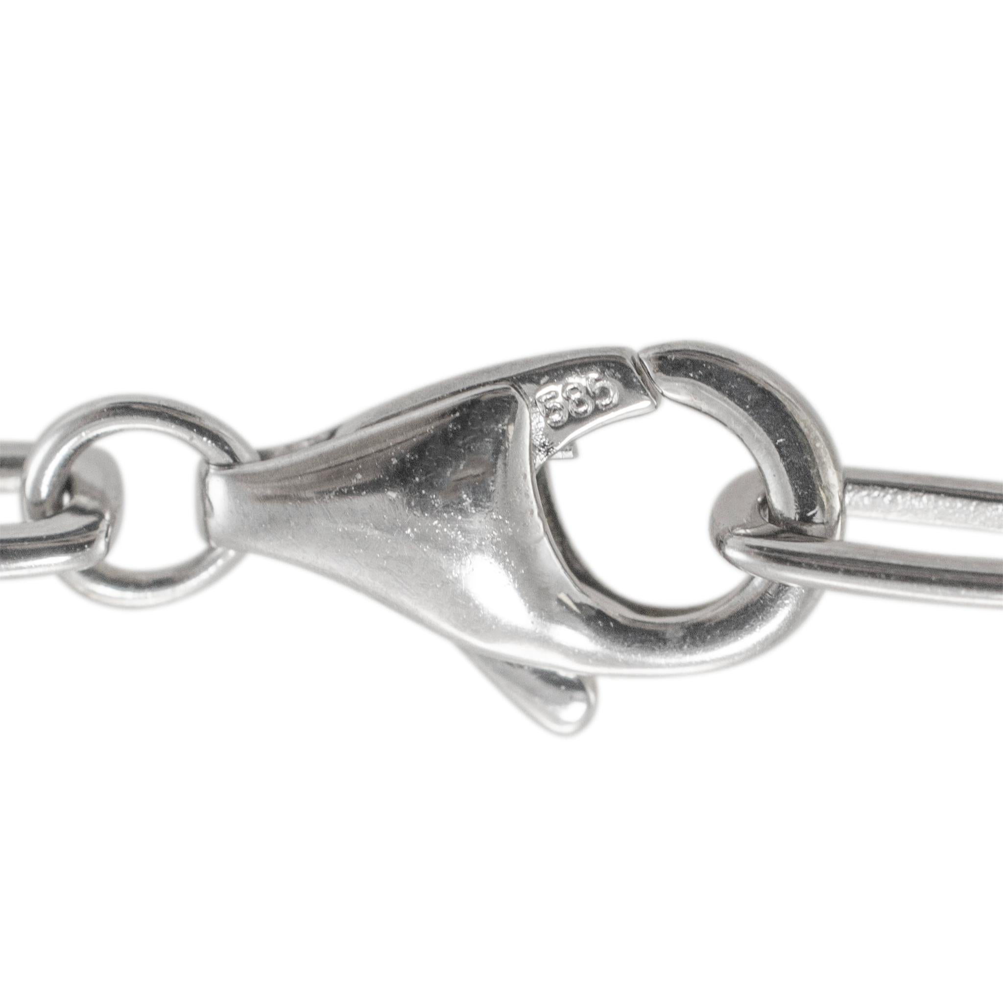 Collier pendentif médaillon en or blanc et jaune 14 carats avec diamants pavés pour femmes Pour femmes en vente
