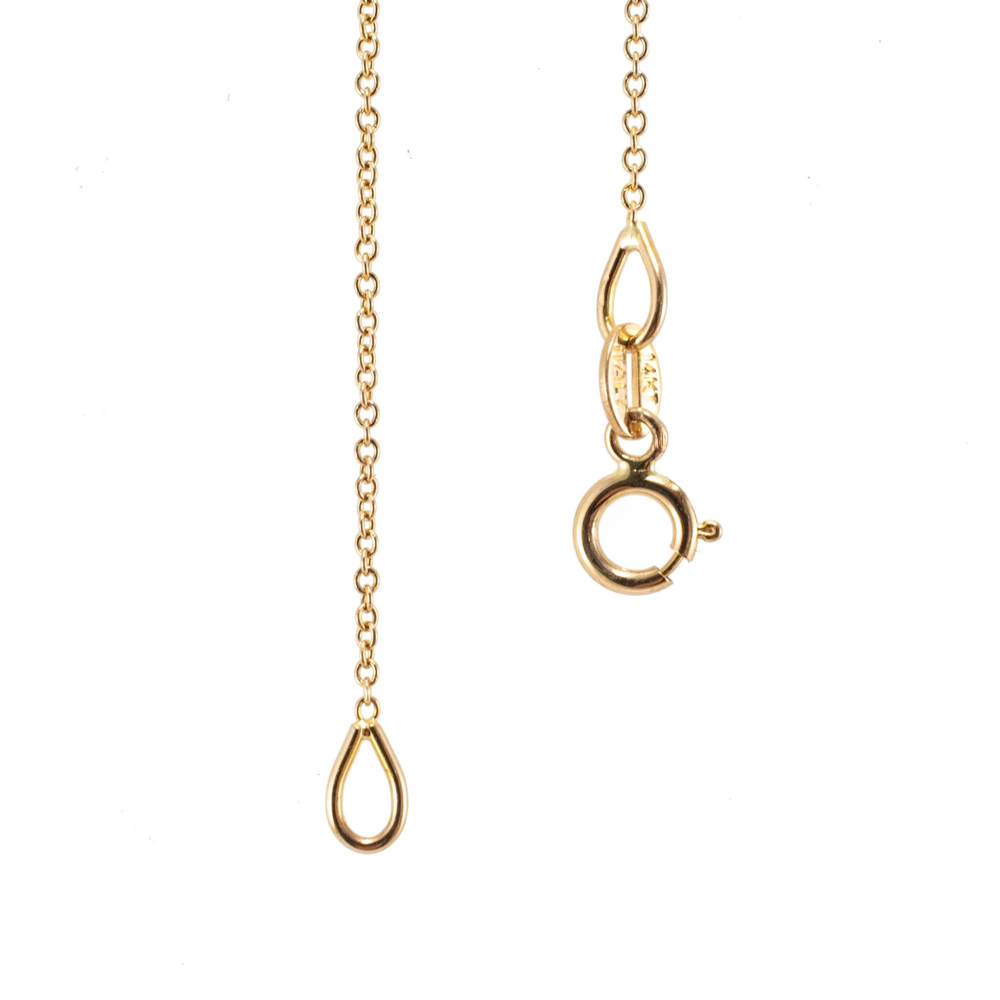 Collana da donna in oro giallo 14K con diamanti bianchi e gialli a due toni da 1,48 carati in vendita 3