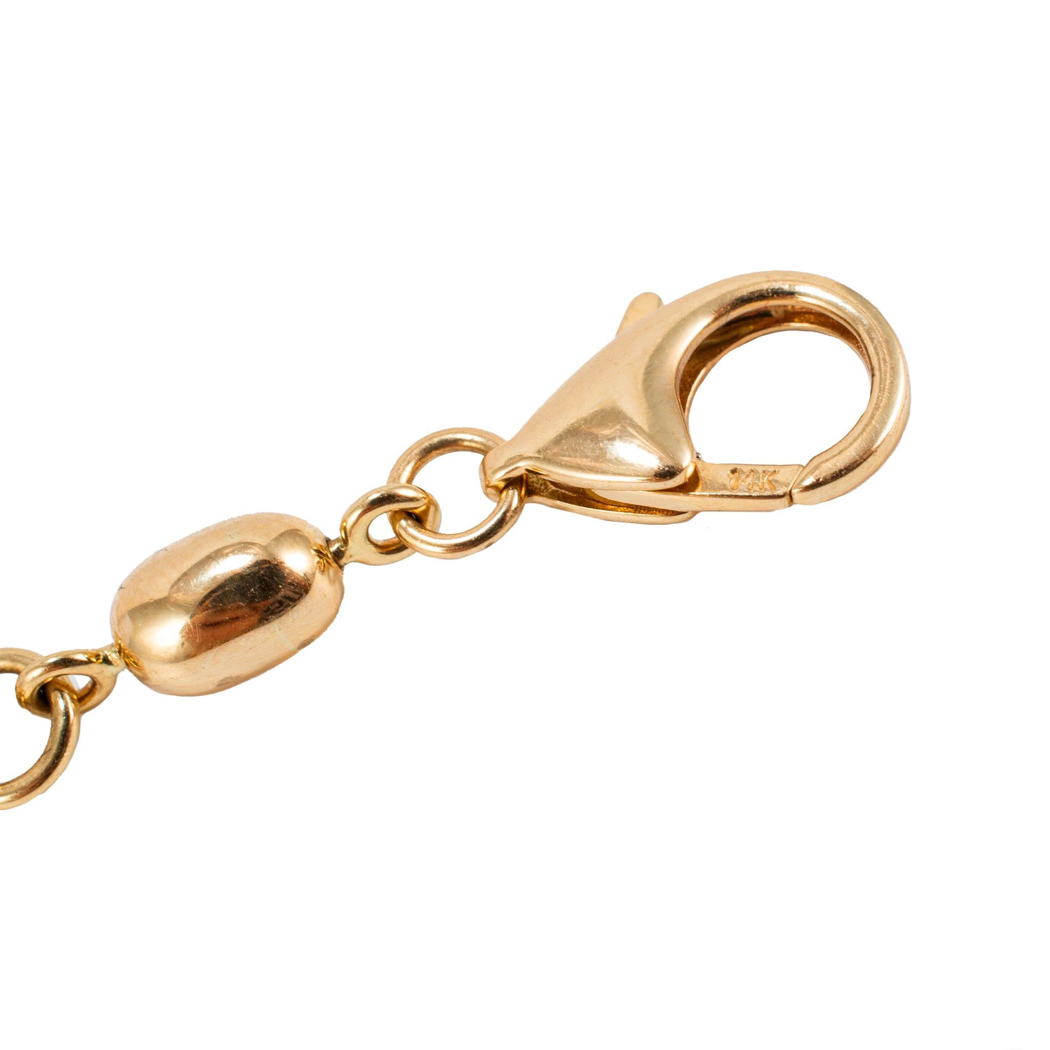 Donna Collana da donna in oro giallo 14K con 5,49 carati di diamanti Tennis Cuban Paper Clip a più file in vendita