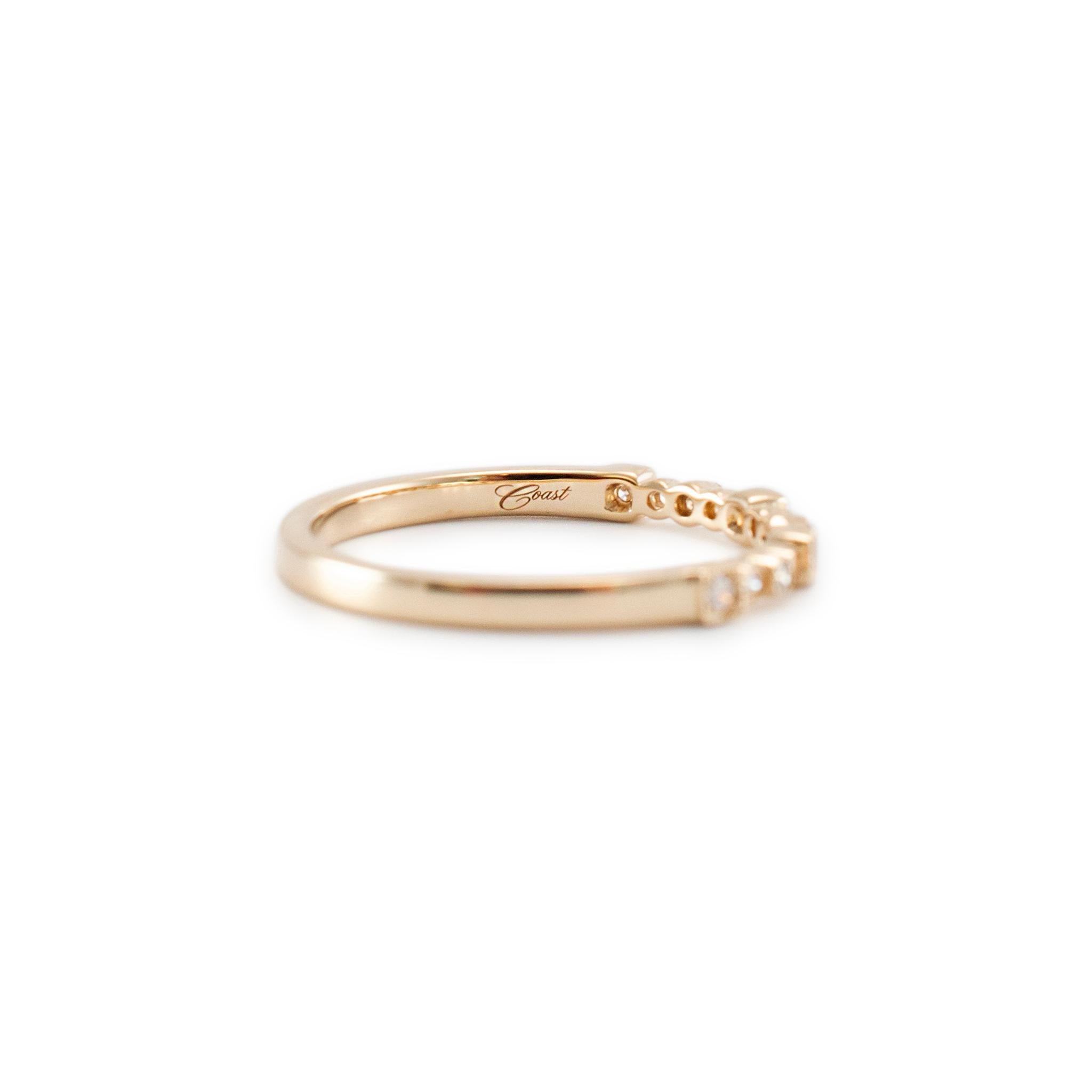 Damen 14K Gelbgold Alternate Design Diamant-Hochzeitsring 3