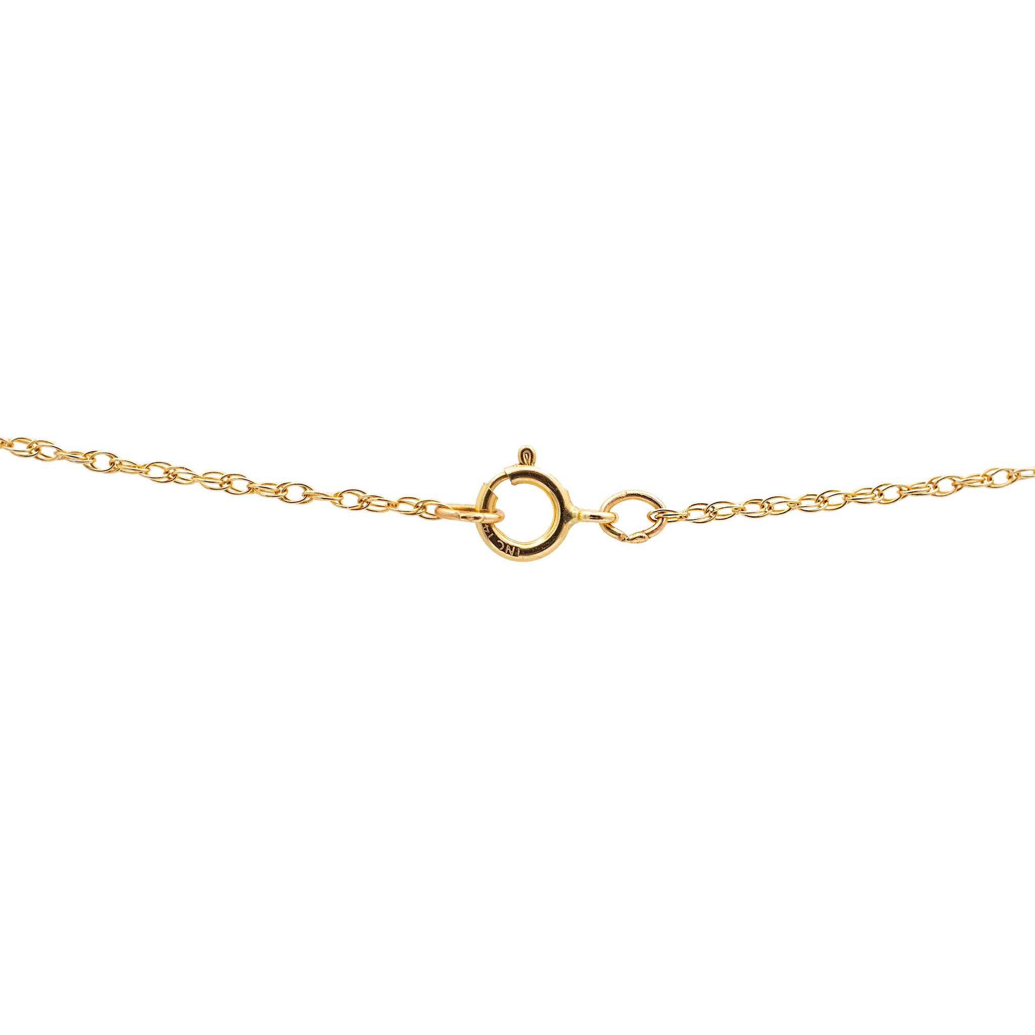 Damen 14K Gelbgold Cluster Pave Diamant Schmetterlingsanhänger Halskette im Angebot 1