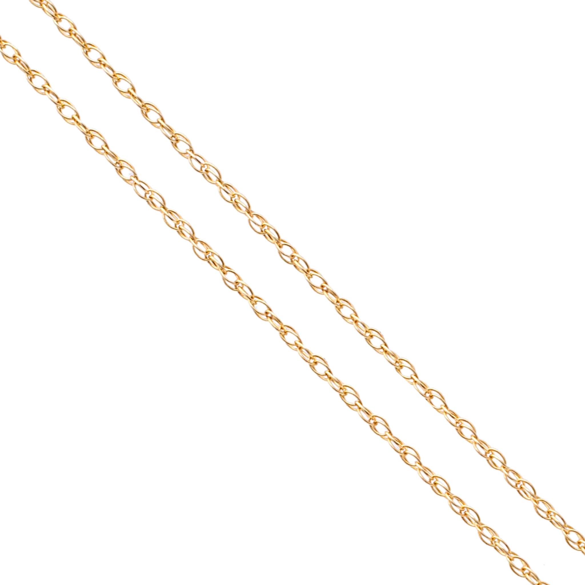 Damen 14K Gelbgold Cluster Pave Diamant Schmetterlingsanhänger Halskette im Angebot 2