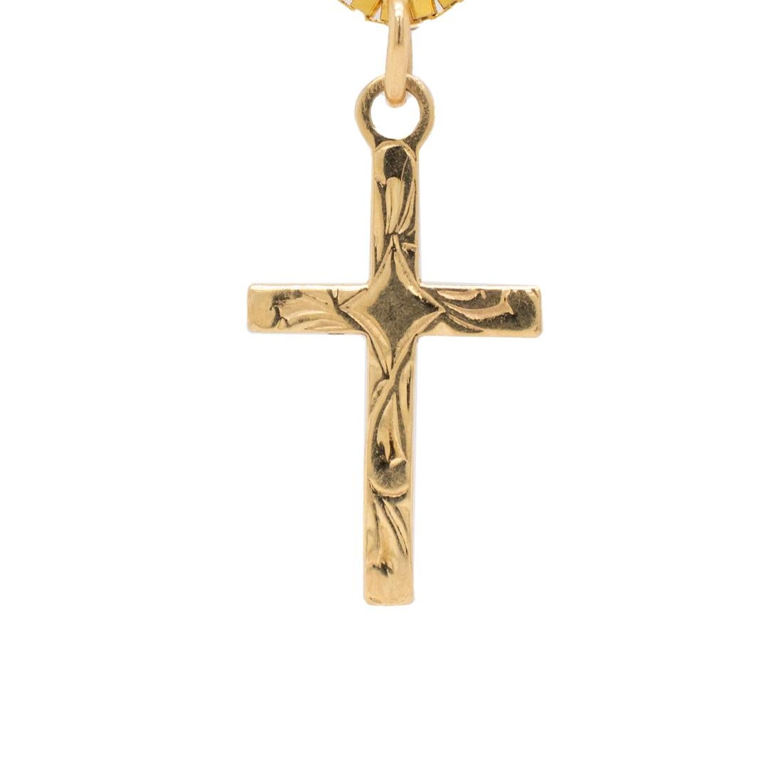 One lady's custom made polished 14K yellow gold single strand princess, fancy link necklace. The necklace measures approximately 18.00 inches in length and weighs a total of 2.60 grams. Engraved with 