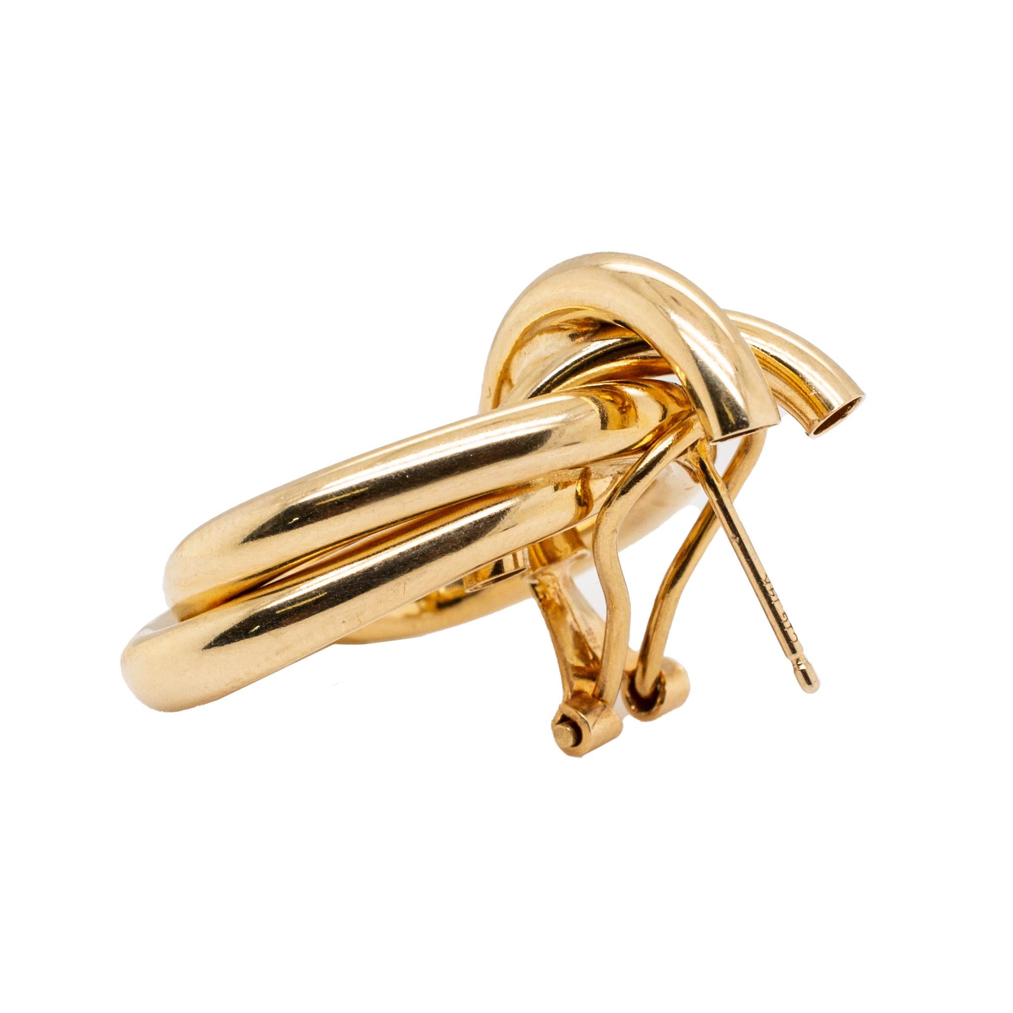 Damen 14K Gelbgold Ohrringe 1