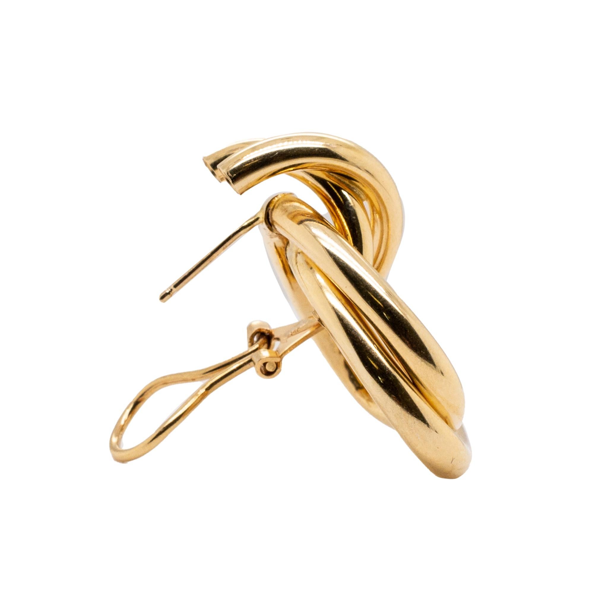 Damen 14K Gelbgold Ohrringe 2
