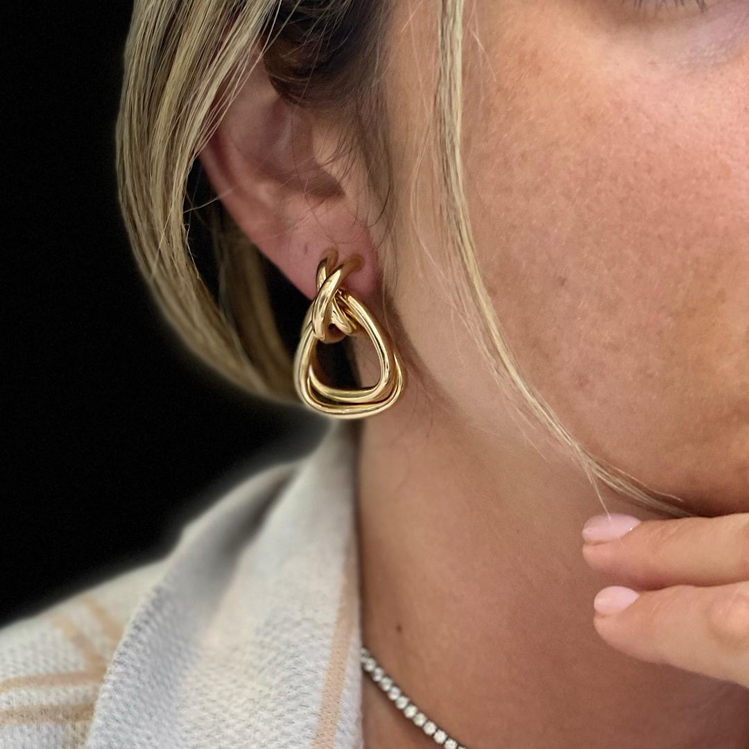 Damen 14K Gelbgold Ohrringe 5