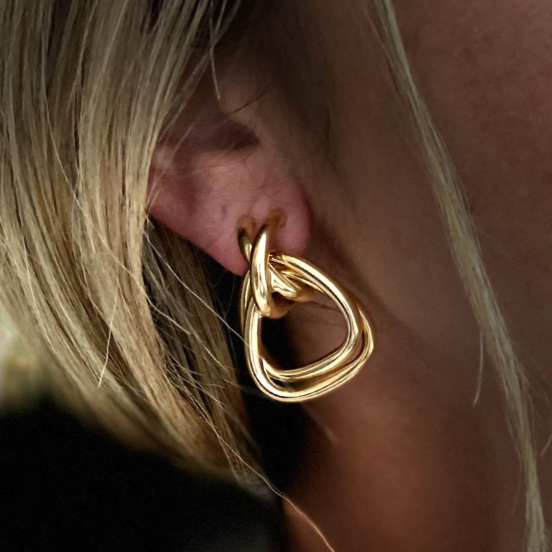 Damen 14K Gelbgold Ohrringe 6