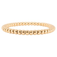 Ladies 14K Yellow Gold Flexible Beads Link Bracelet
