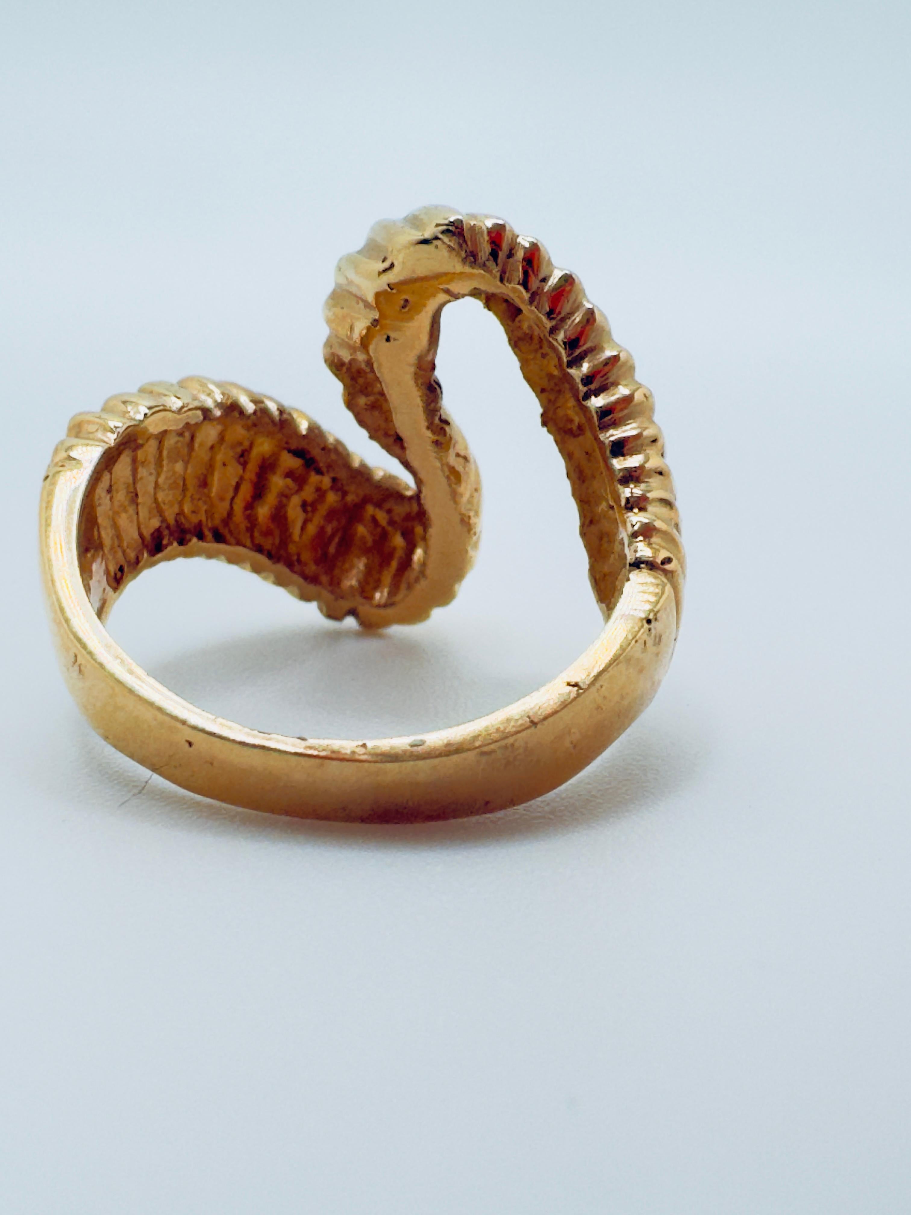 Anillo S Formador Libre de Oro Amarillo 14K para Dama en Bueno estado para la venta en Palm Desert, CA