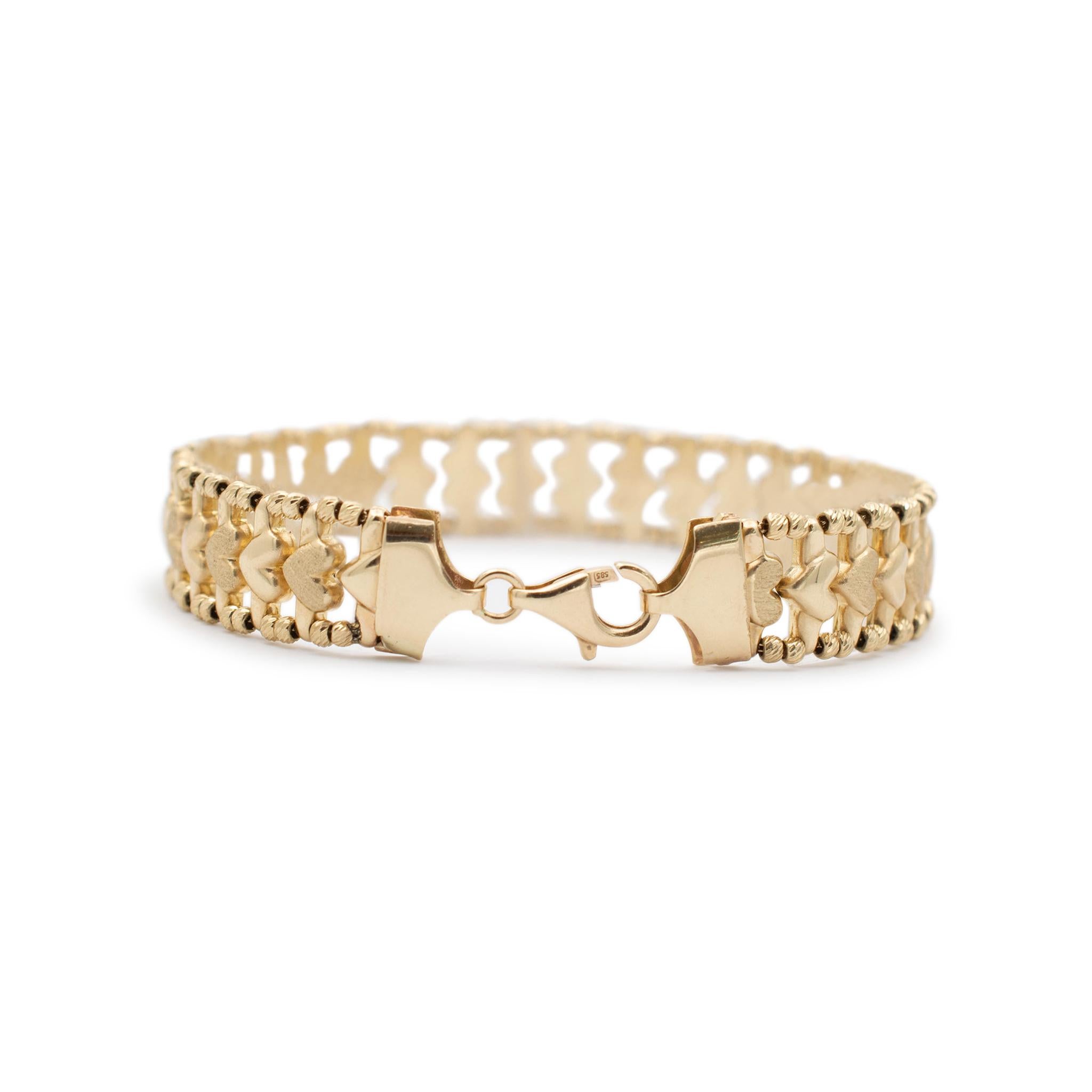 chino link bracelet gold plated