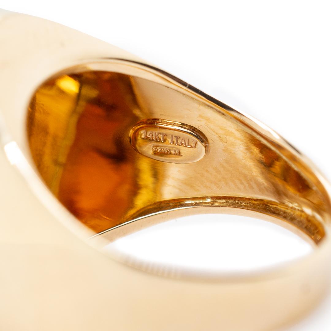 14 Karat Gelbgold-Ring für Damen 1