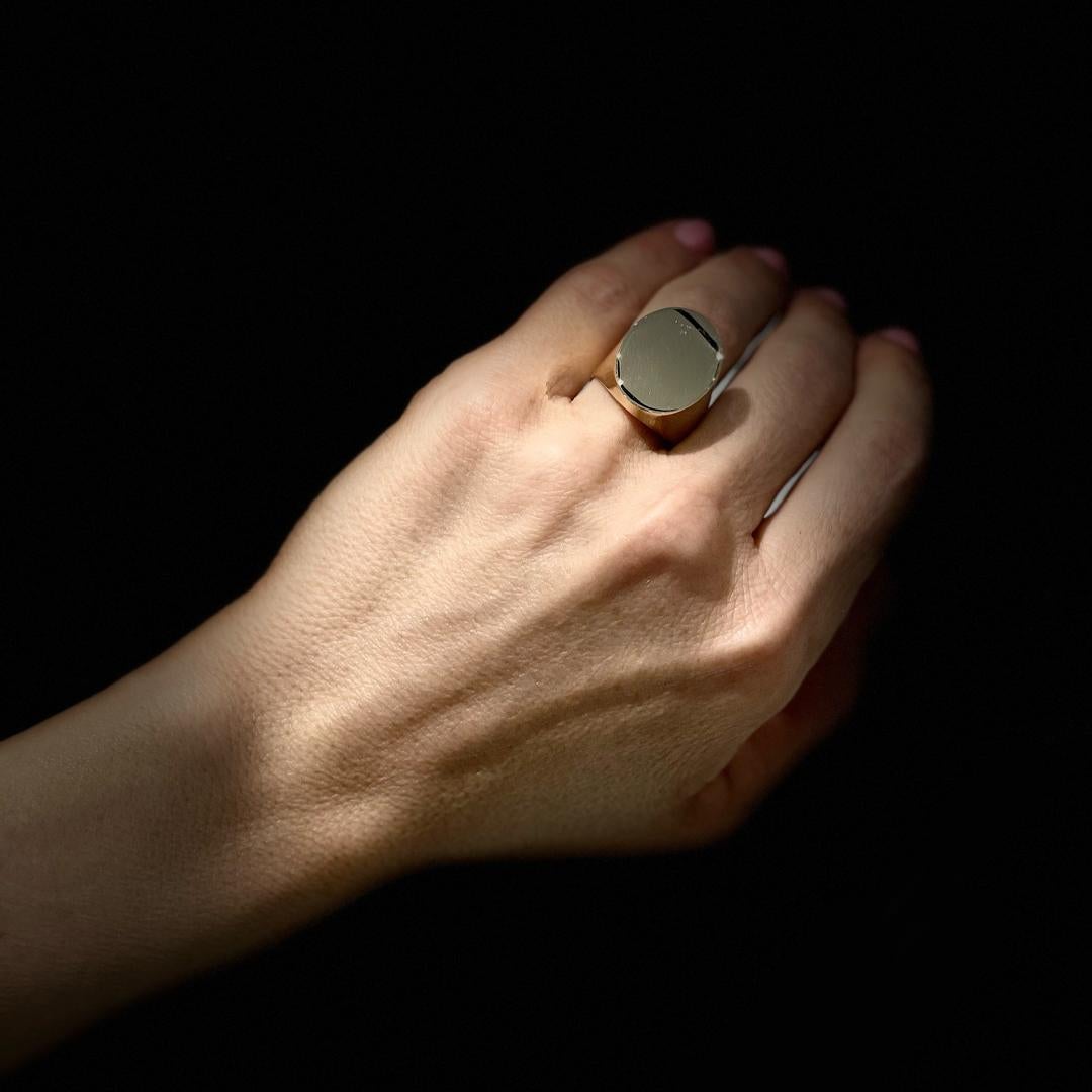 14 Karat Gelbgold-Ring für Damen 4