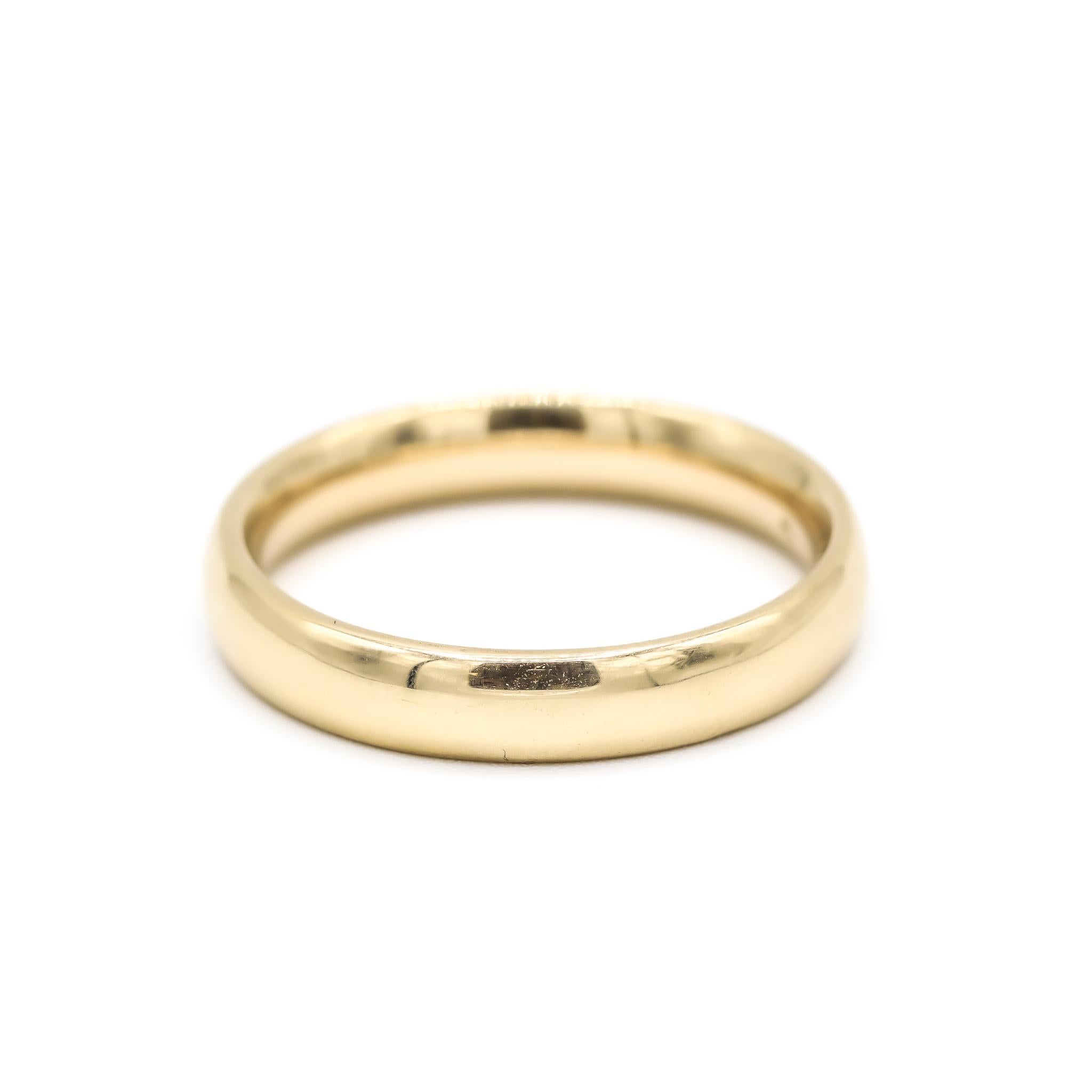 Ladies 14K Yellow Gold Wedding Band 1