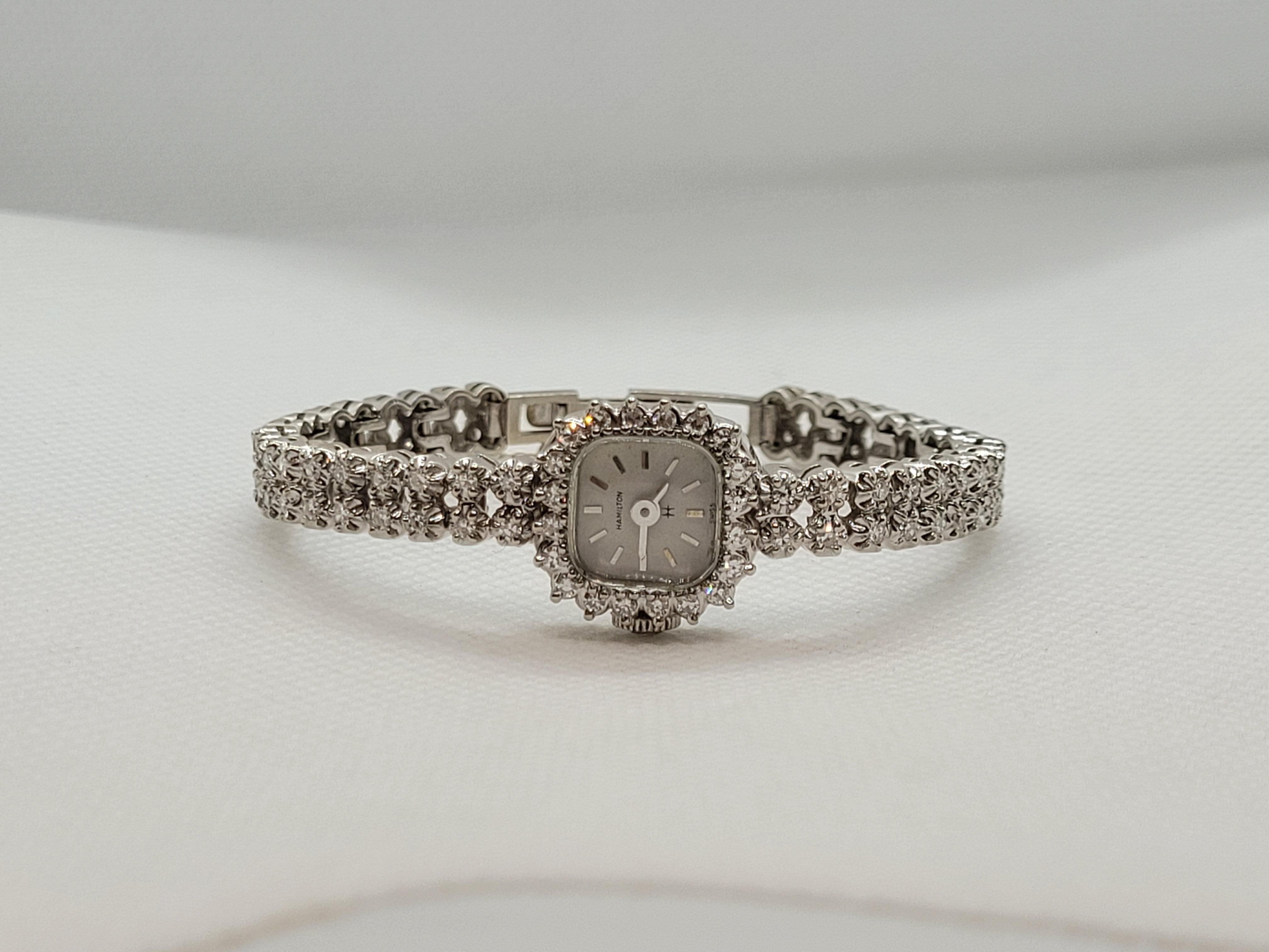 ladies hamilton diamond watch