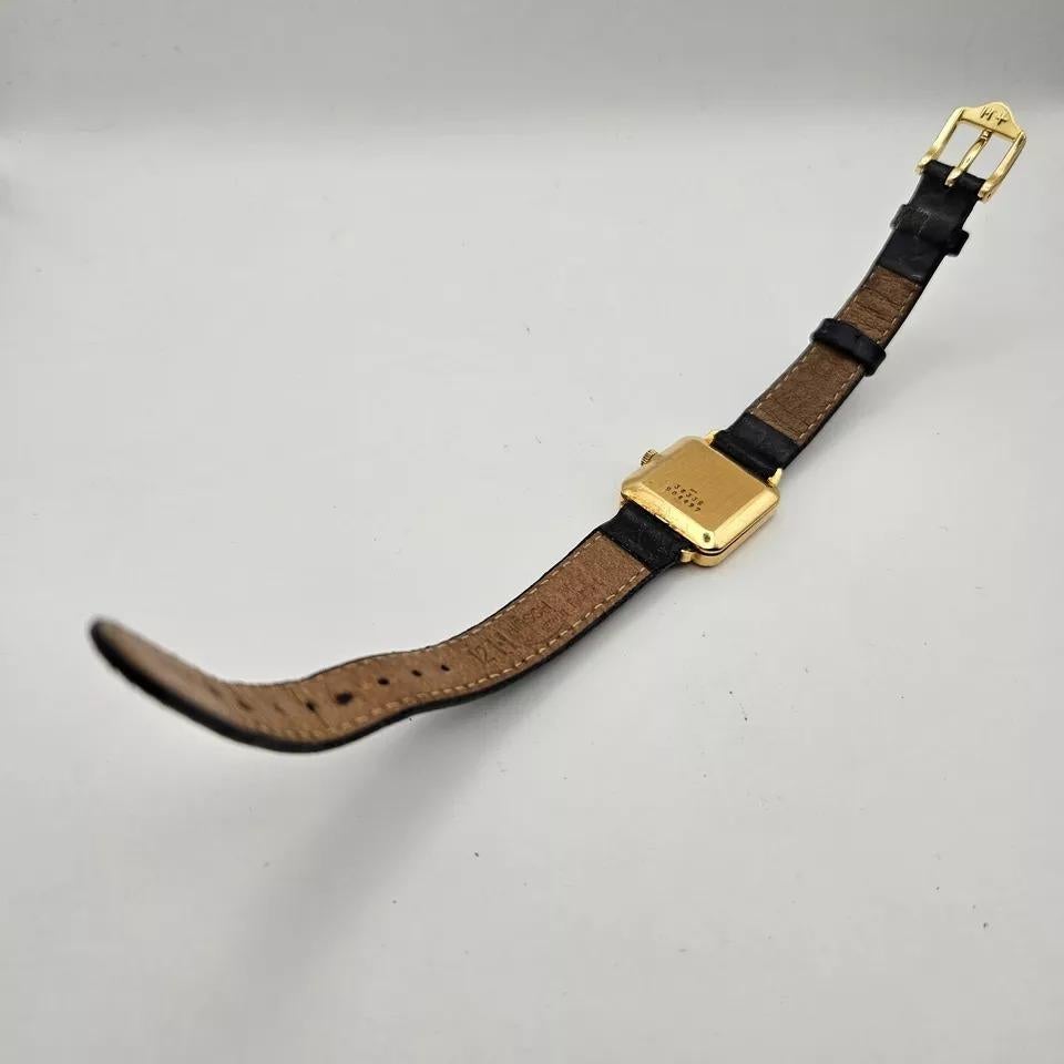 Ladies 18ct Wristwatch by Baume & Mercier Black Onyx Dial For Sale 2