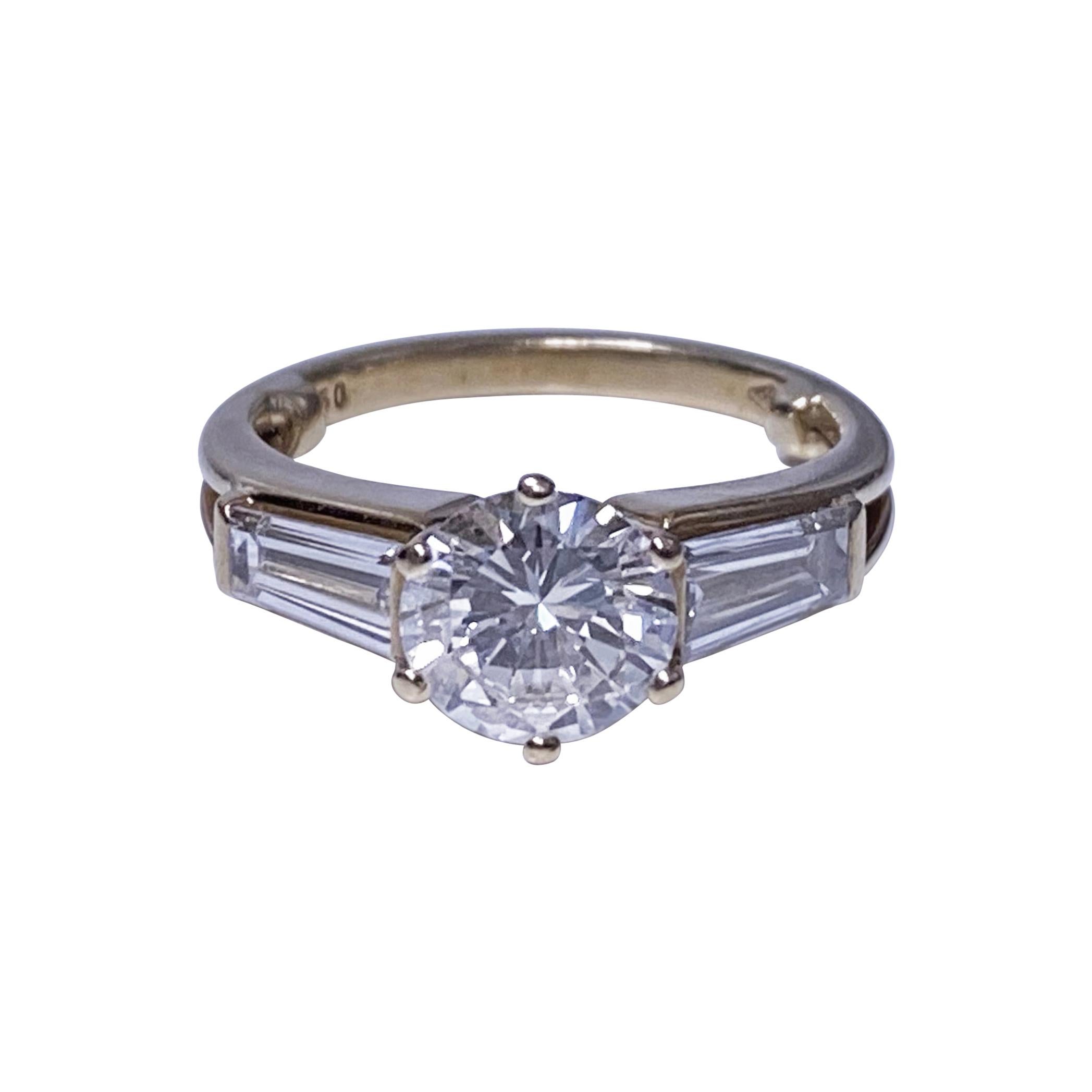 Ladies 18k Diamond Ring, 20th Century