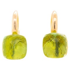Labriola Donna Oro Giallo 18k 12,13 Ct. Orecchini pendenti con peridoto in stile Huggee