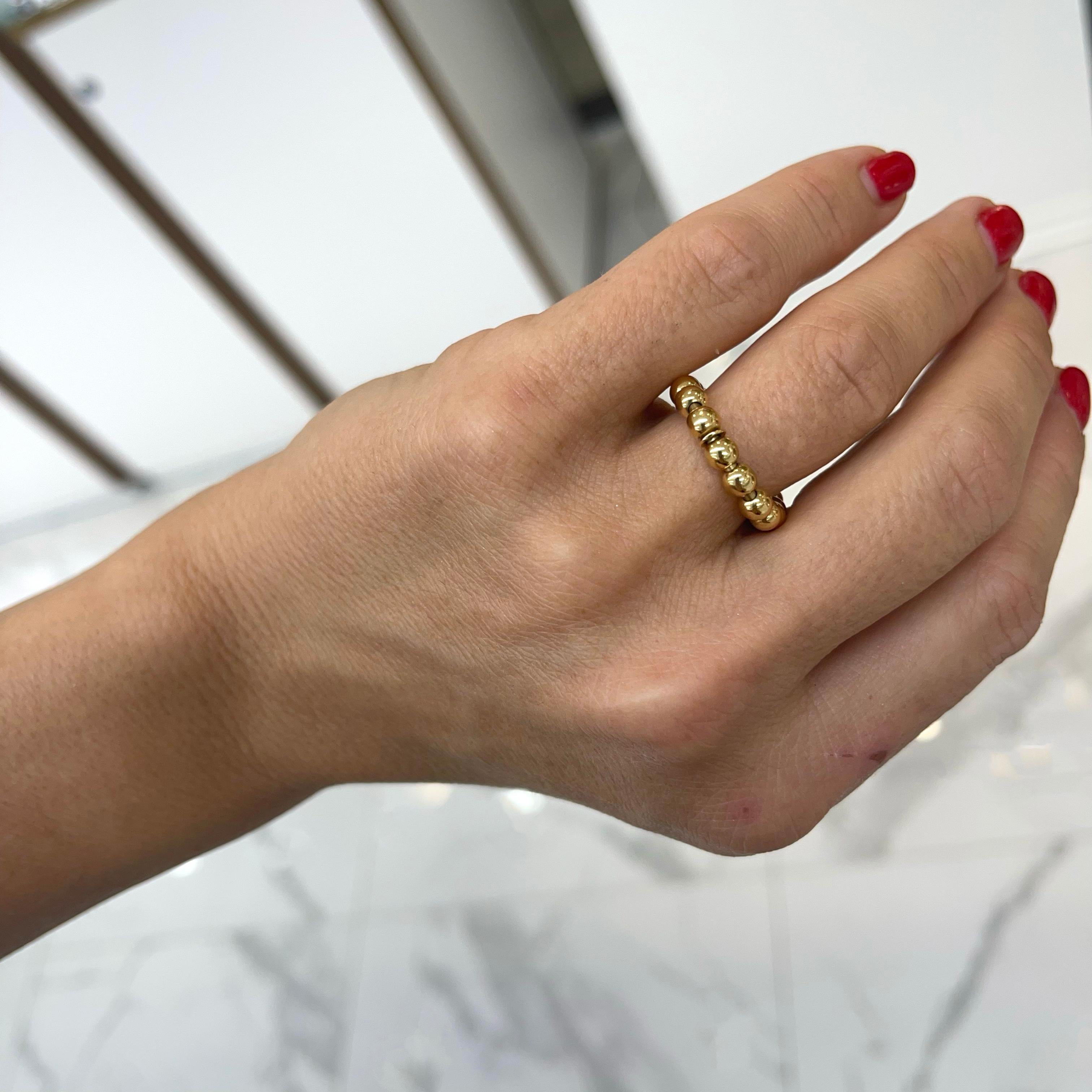 Damen 18K Gelbgold Verstellbares Perlenband im Angebot 3