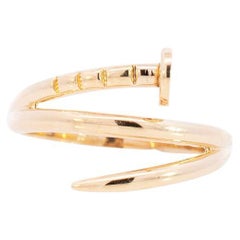 Ladies 18k Yellow Gold Nail Ring
