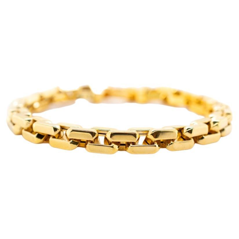 Ladies 18K Yellow Gold Bracelet For Sale at 1stDibs