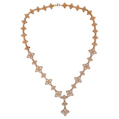 Ladies 3.25 Carat Diamond and Rose Gold Necklace