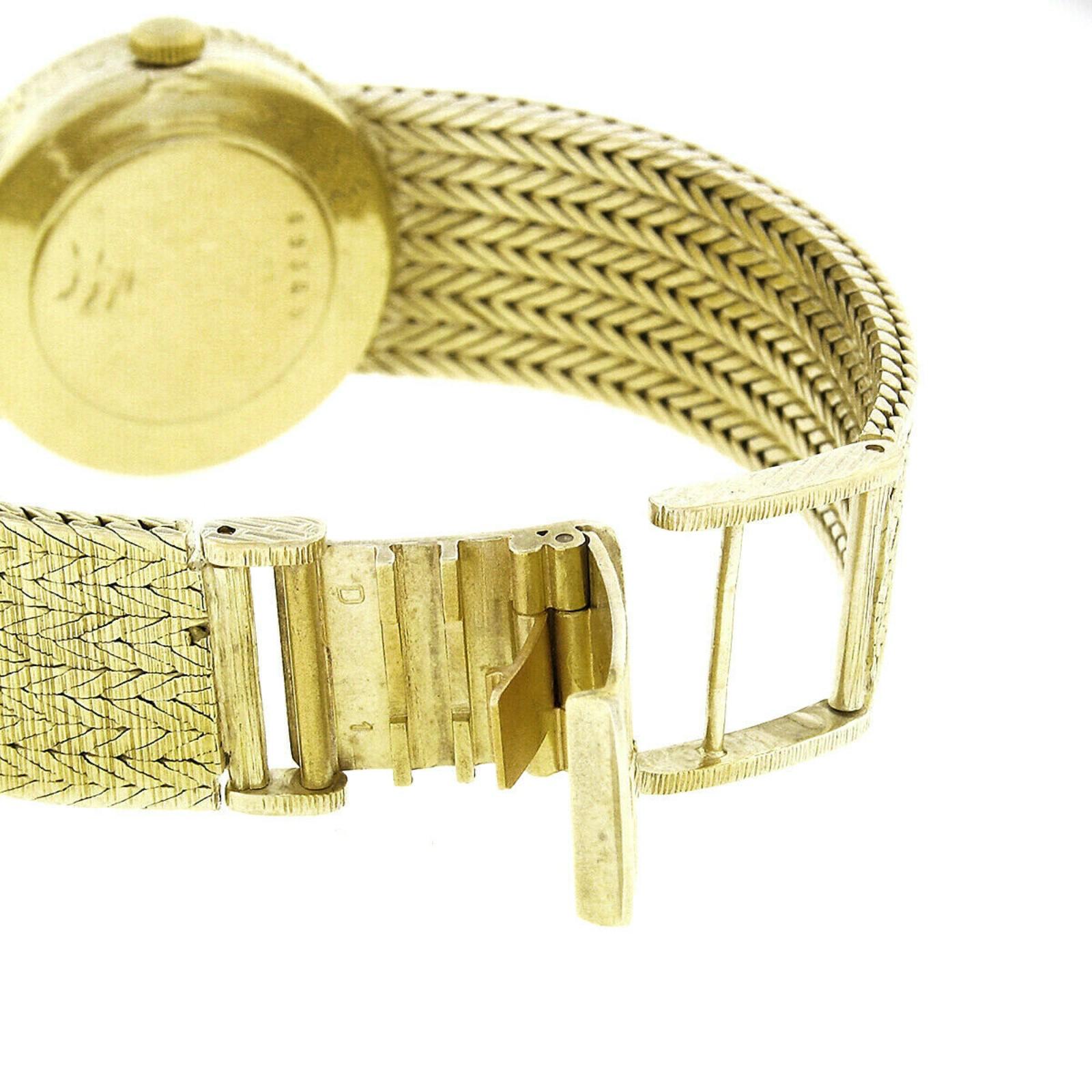 Ladies' Audemars Piguet 18 Karat Gold Tiger's Eye and Mesh Bracelet Wristwatch 2