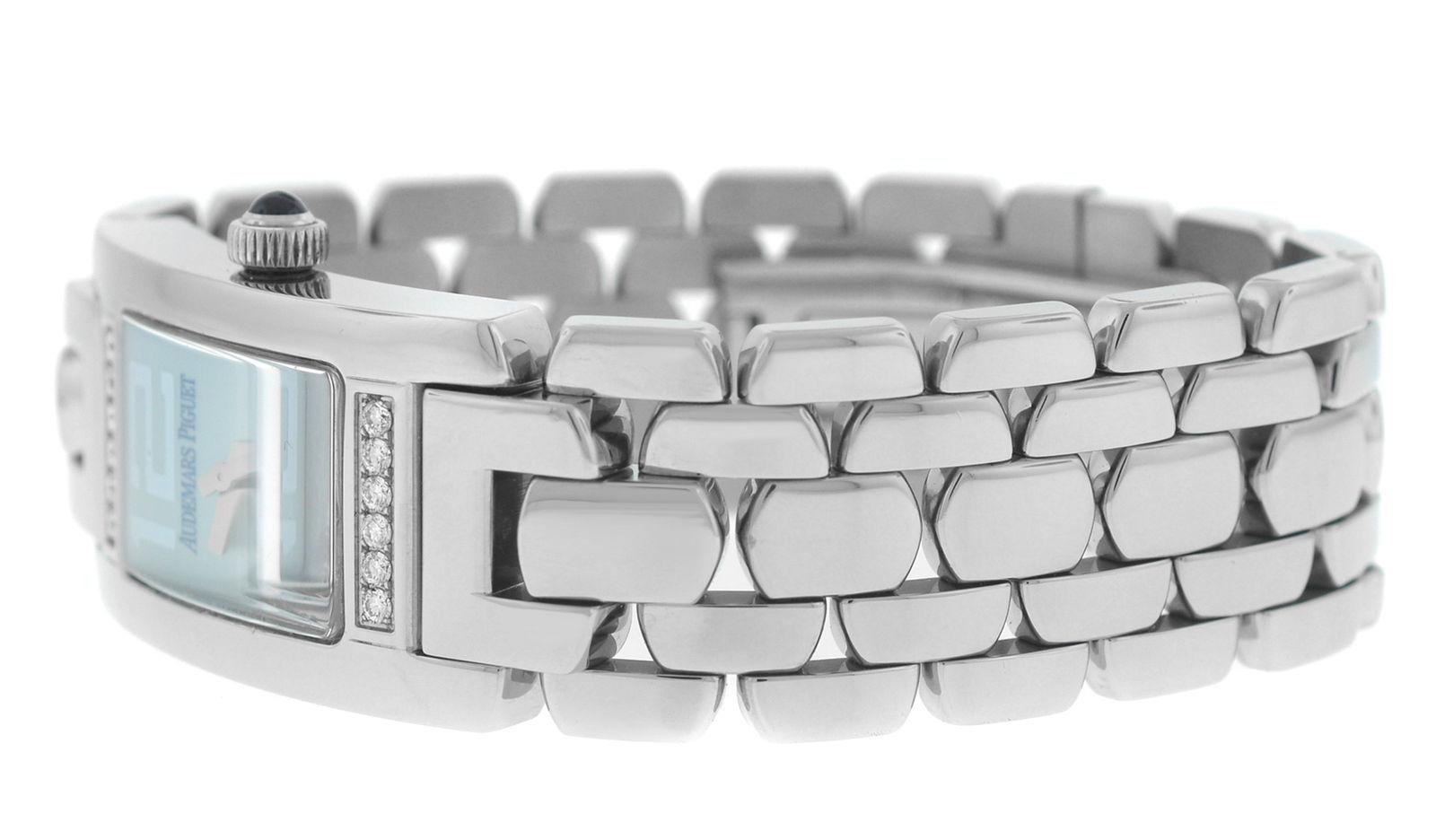Ladies Audemars Piguet Promesse 67259ST.2.1156ST.03 Steel Diamond Quartz Watch For Sale 2