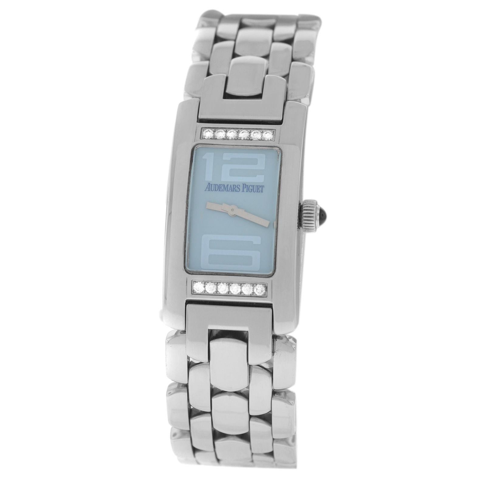 Ladies Audemars Piguet Promesse 67259ST.2.1156ST.03 Steel Diamond Quartz Watch For Sale