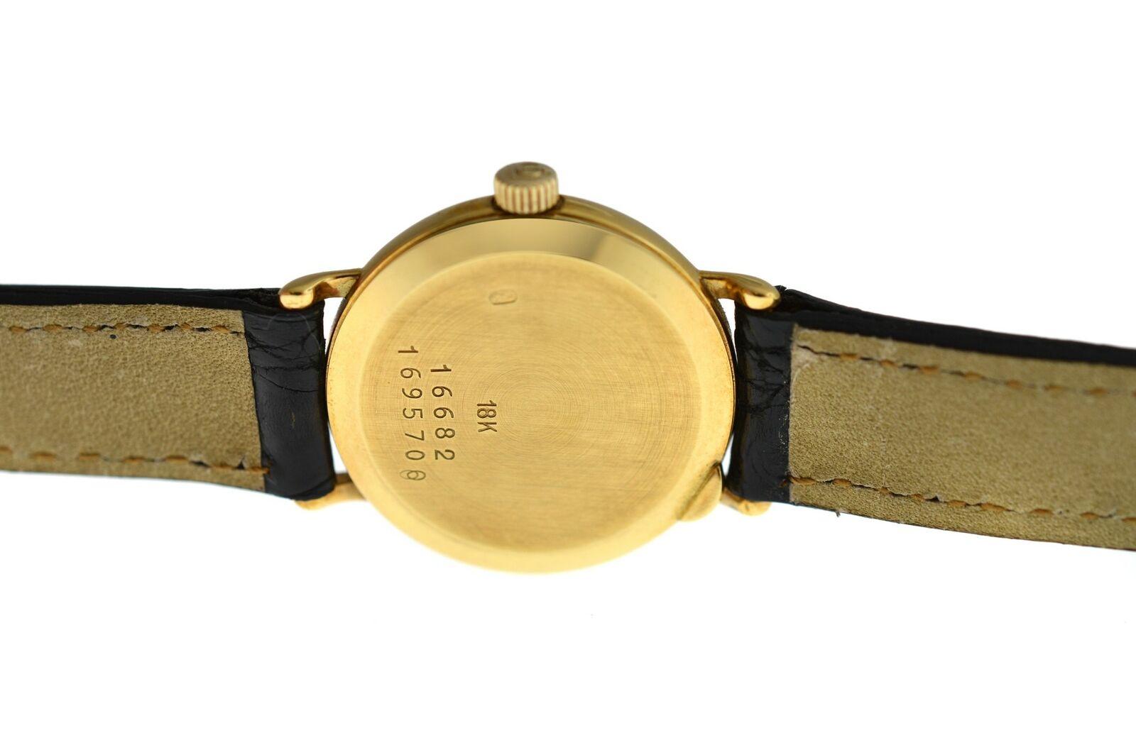 Ladies Baume & Mercier 16682 Solid 18 Karat Yellow Gold Quartz Watch For Sale 1