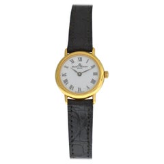 Ladies Baume & Mercier 16682 Solid 18 Karat Yellow Gold Quartz Watch